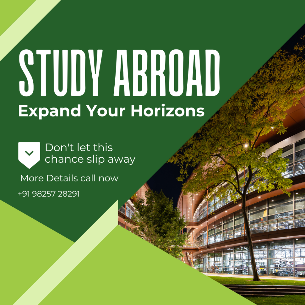 Green Modern Study Abroad Promotion Instagram Post